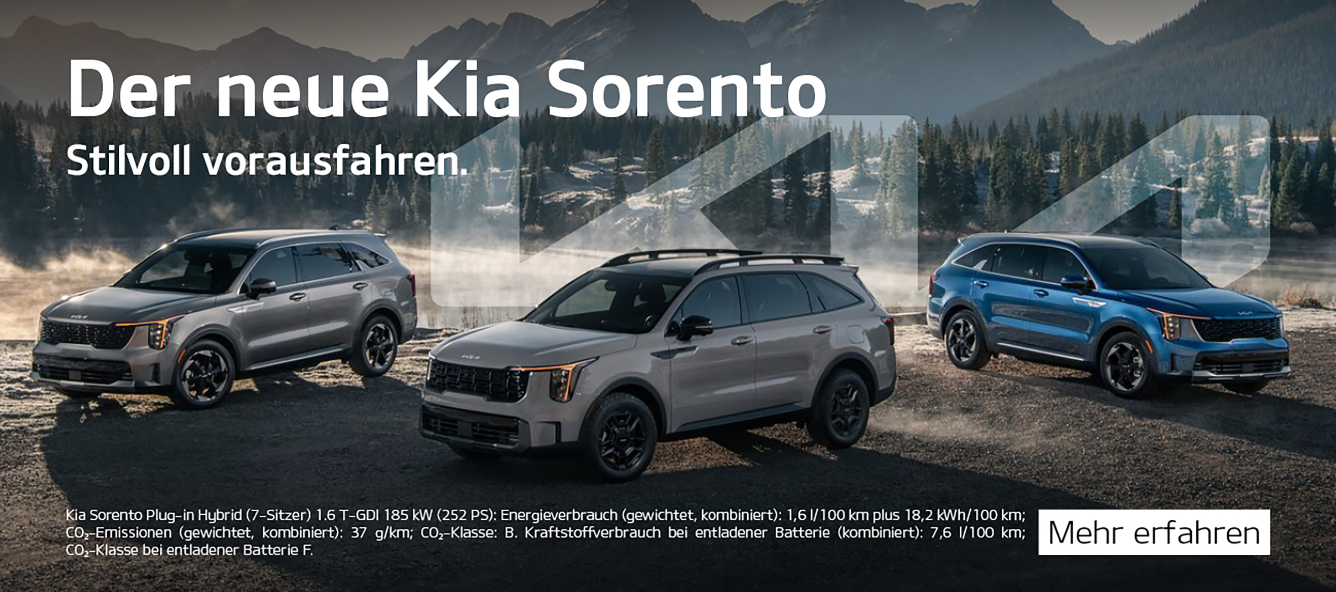 Slider der neue Kia Sorento