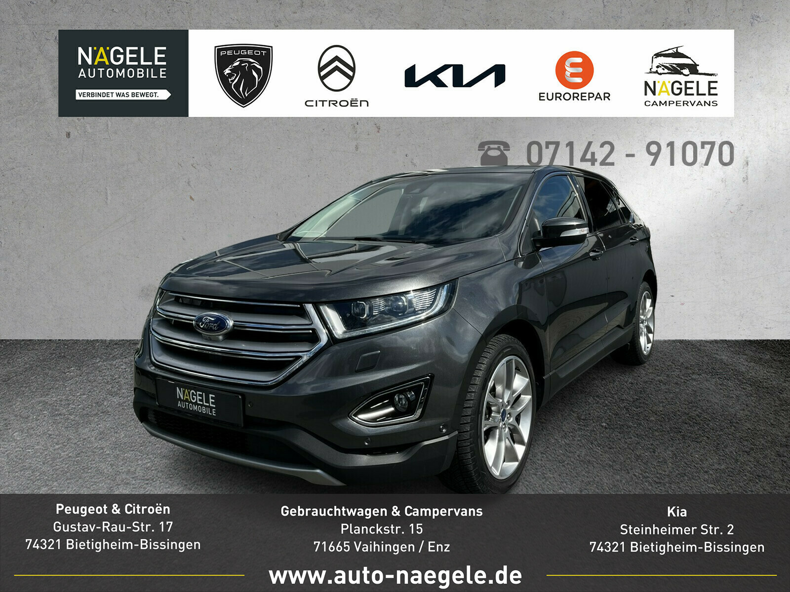 Edge 2.0 TDCi Bi-Turbo|AHK|NAVI|LED|PANO|ACC NSW