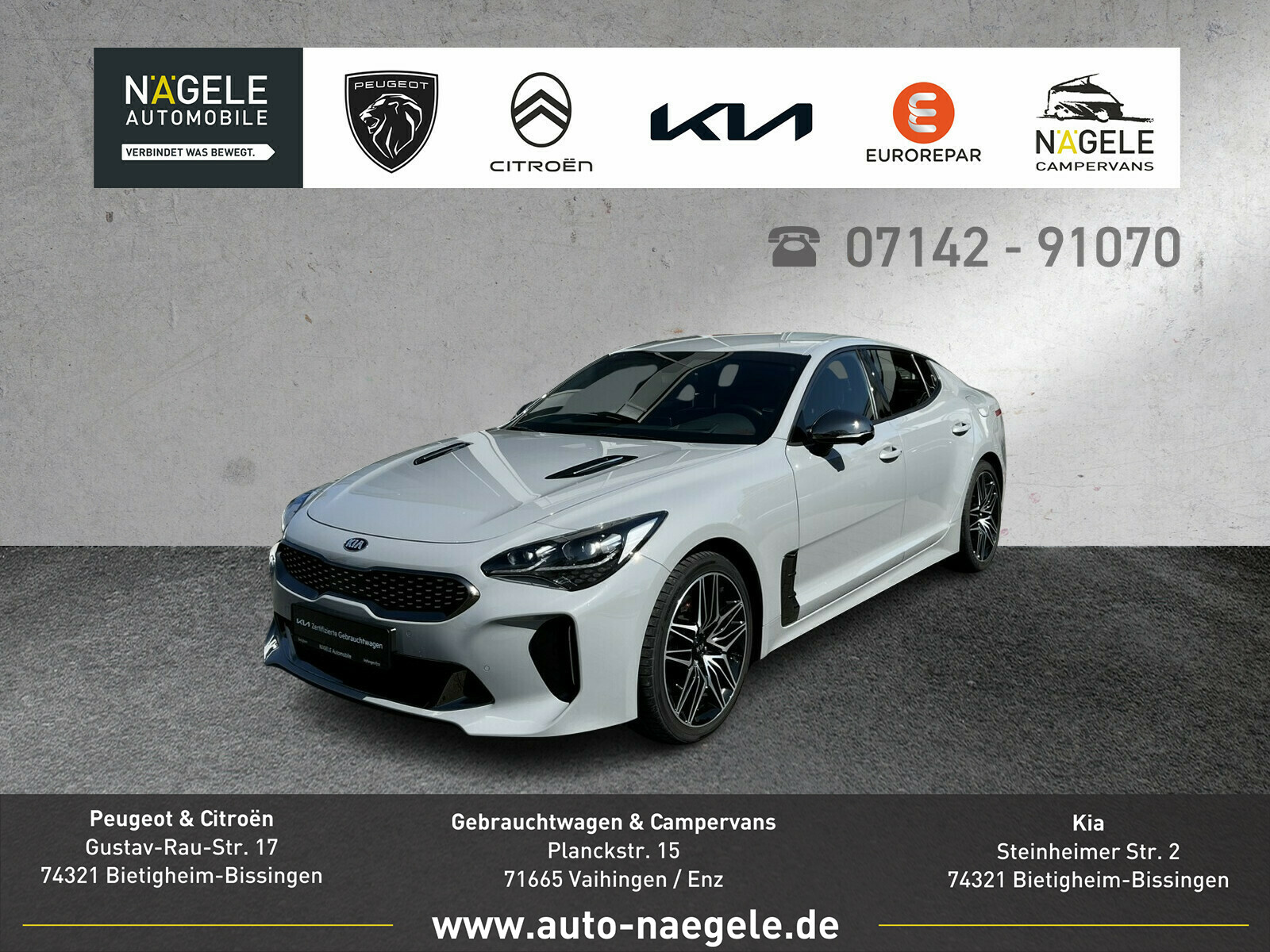 Stinger 3.3 V6 LED+Navi+Bastuck+ACC+Sitzbelüft.