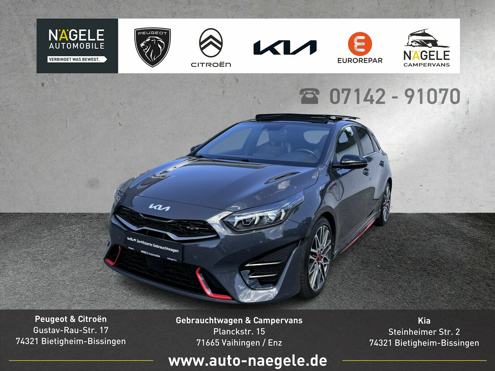 Ceed GT 1.6T-GDI|Navi+LED+Panorama+Memory+TOP!