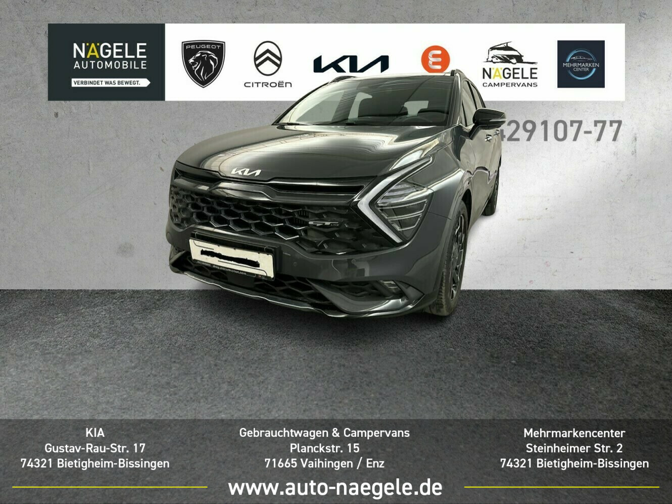 Sportage 1.6T-GDI AWD GT-Line|ACC+Navi+Panorama