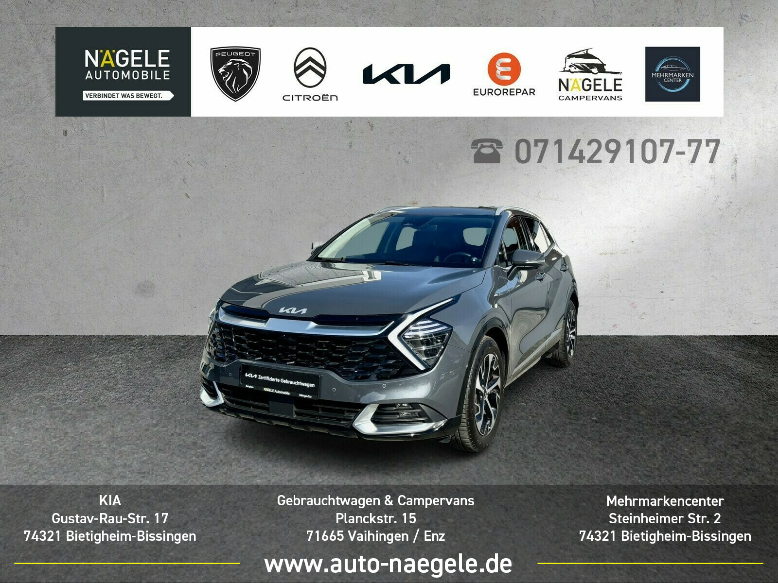 Sportage 1.6 T-GDI Spirit|ACC+Navi+Teilleder+SHZ