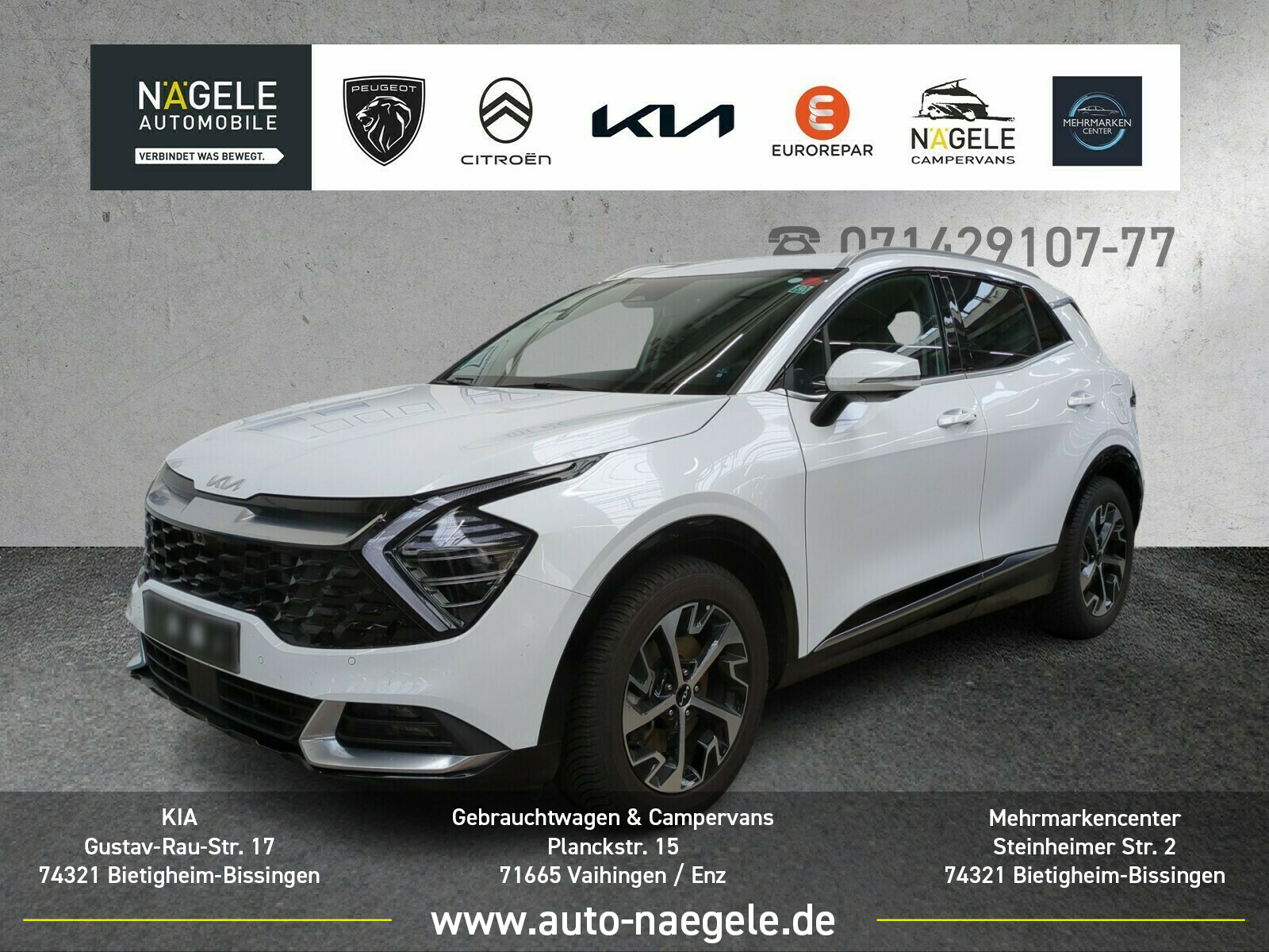 Sportage 1.6 T-GDI Spirit|ACC+Navi+Teilleder+SHZ