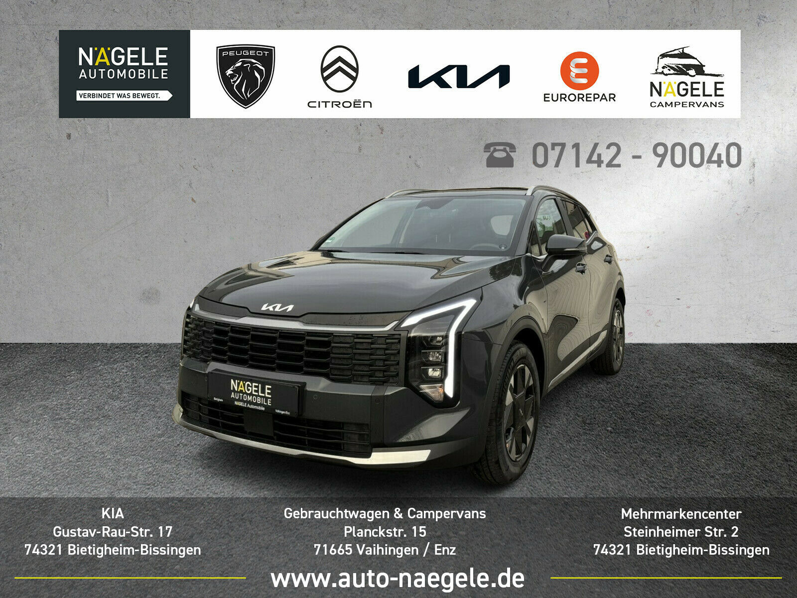 Sportage 1.6 T-GDI Spirit+ACC+Keyless+LED+NAVI