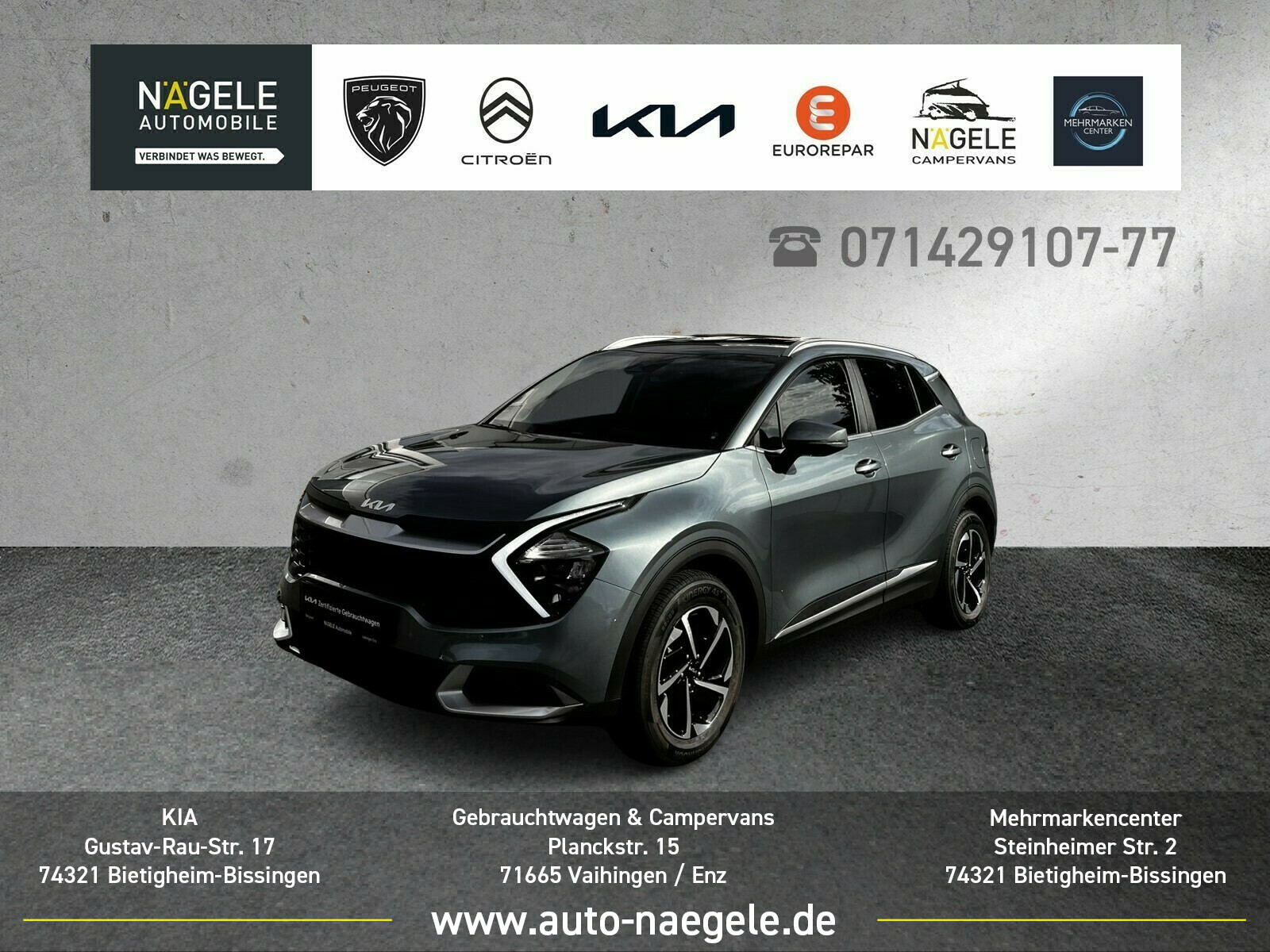 Sportage 1.6 T-GDI Vision|Navi+LED+SHZ+Carplay