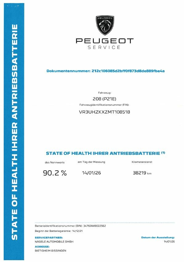 e-208 136 GT|Navi| Bluetooth|SZH Klima/LED/BC