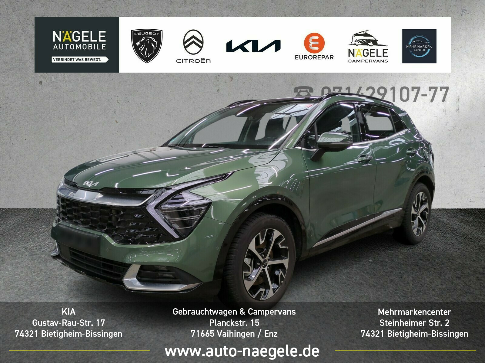 Sportage 1.6T HEV Spirit|ACC+LED+NAVI+PANORAMA