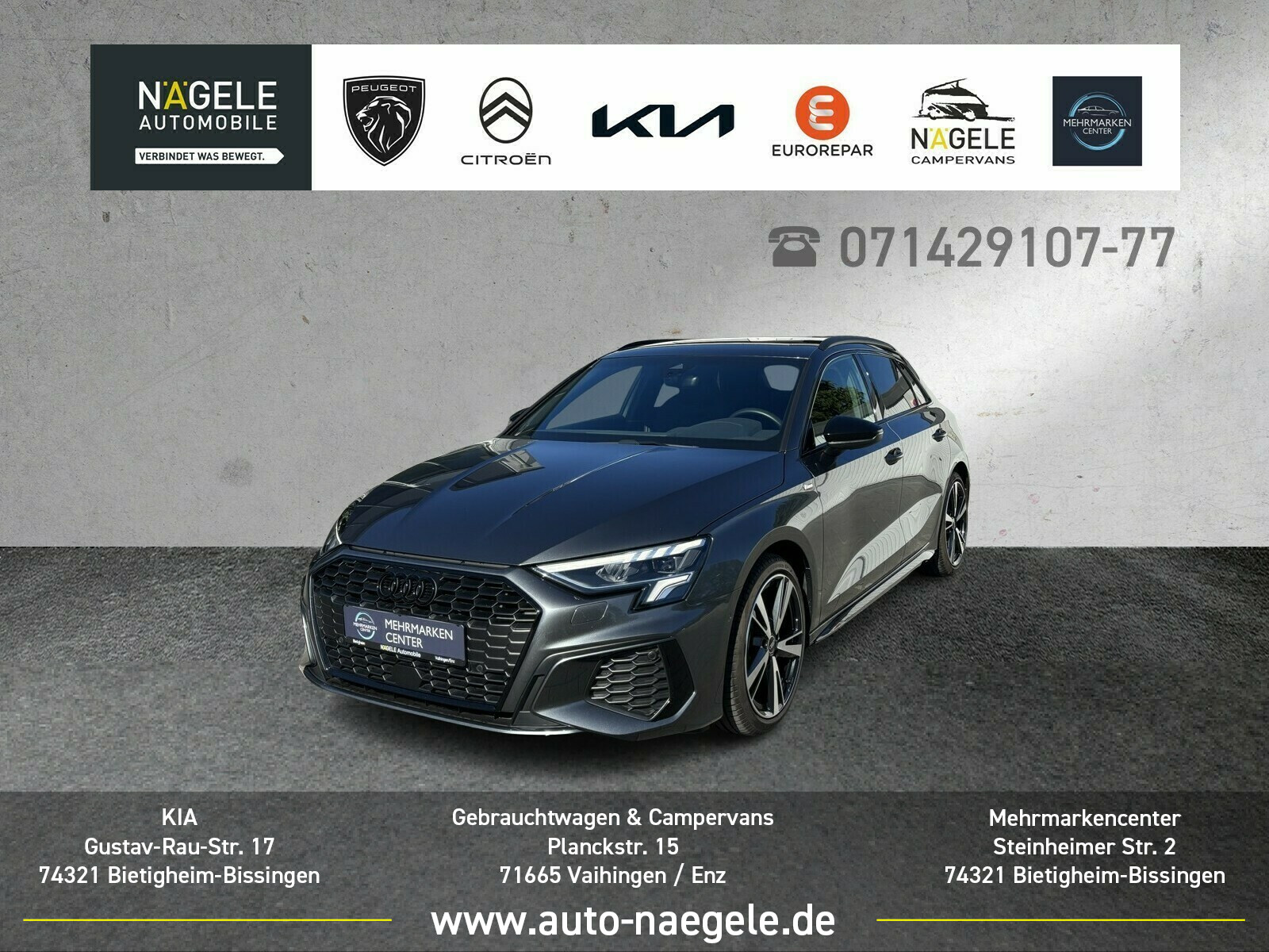 A3 35 1.5 TFSI Sportback S line+ACC+Heck.elektr