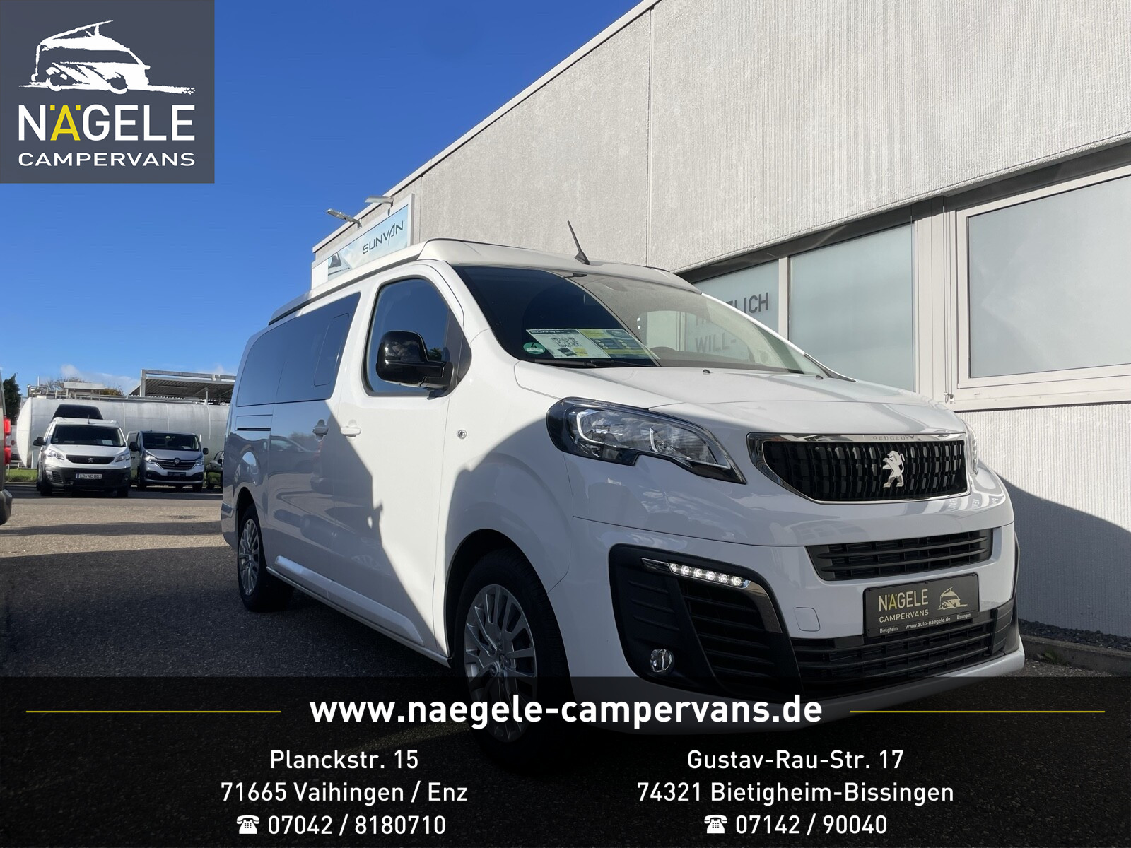 Sunvan 2.0 BlHDi 145 - 8 Sitze & Schlaf-Hubdach