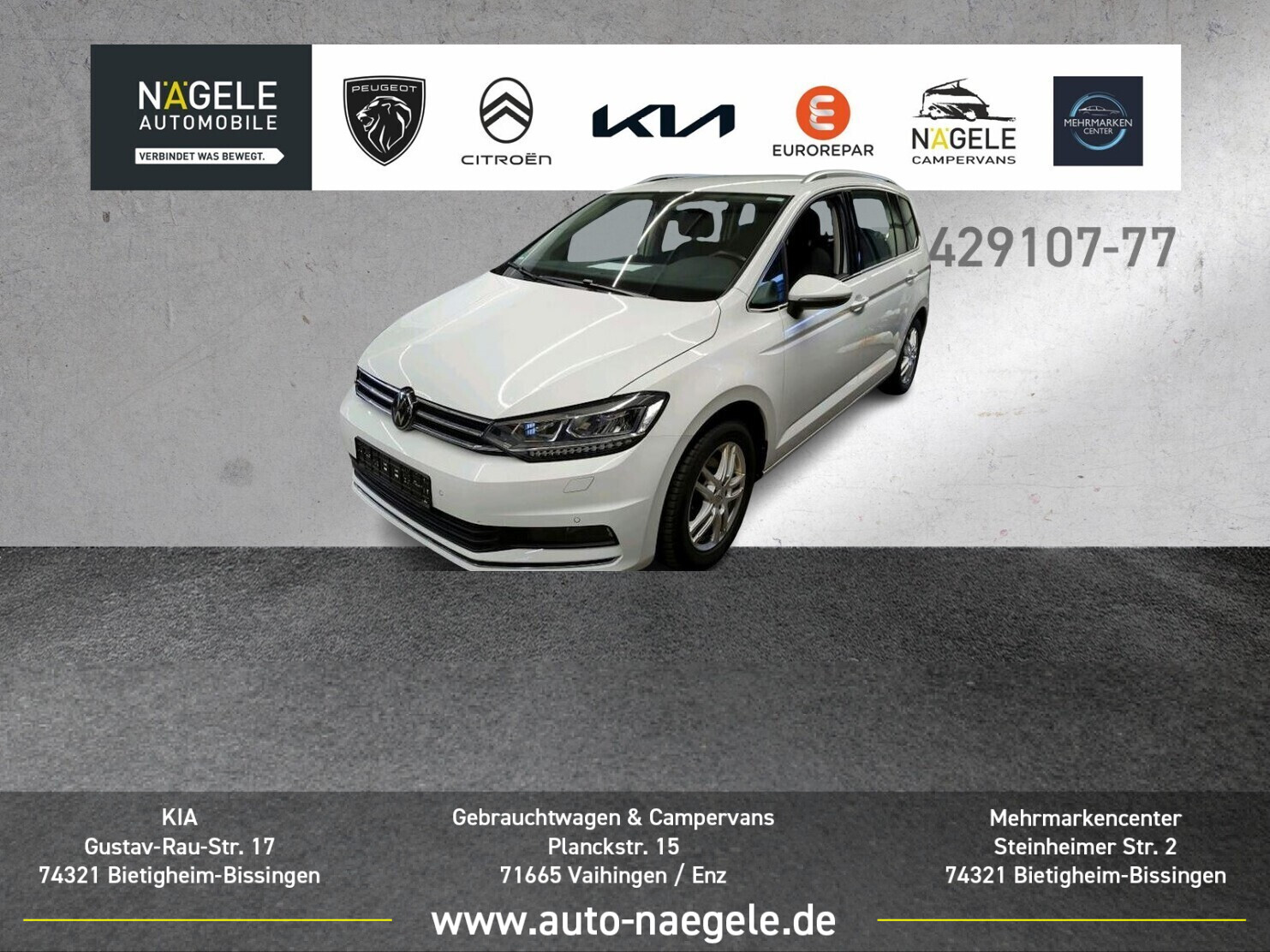 Touran 2.0 TDI DSG Highline|ACC+NAVI+LED+KAMERA