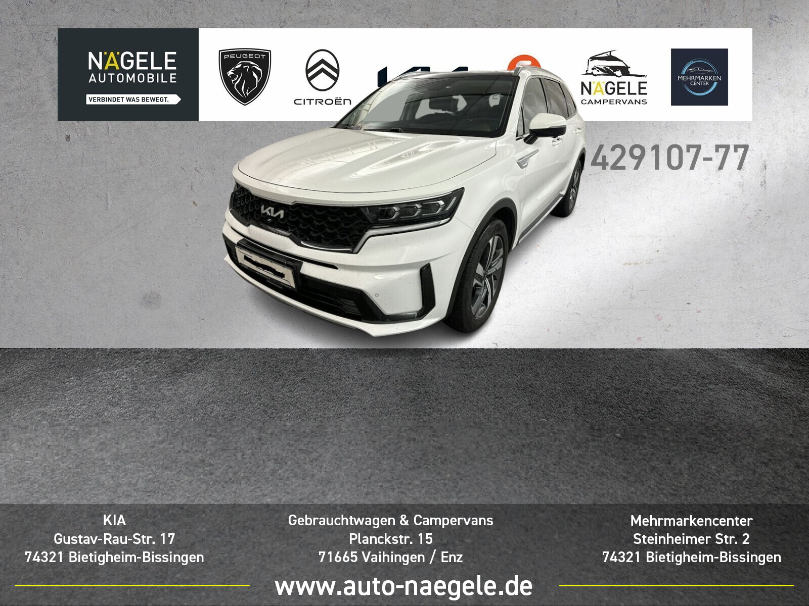 Sorento 1.6 T-GDI HEV Spirit|ACC+NAVI+LEDER+PANO