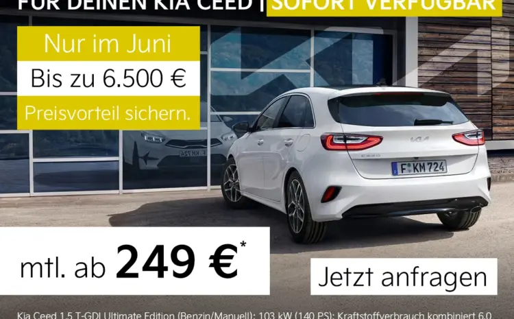  Last Minute Angebot Kia Ceed